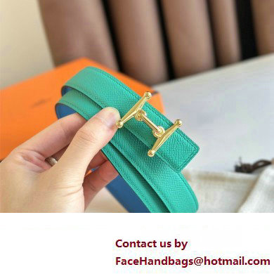 Hermes Mors H belt buckle  &  Reversible leather strap 24 mm 04 2023